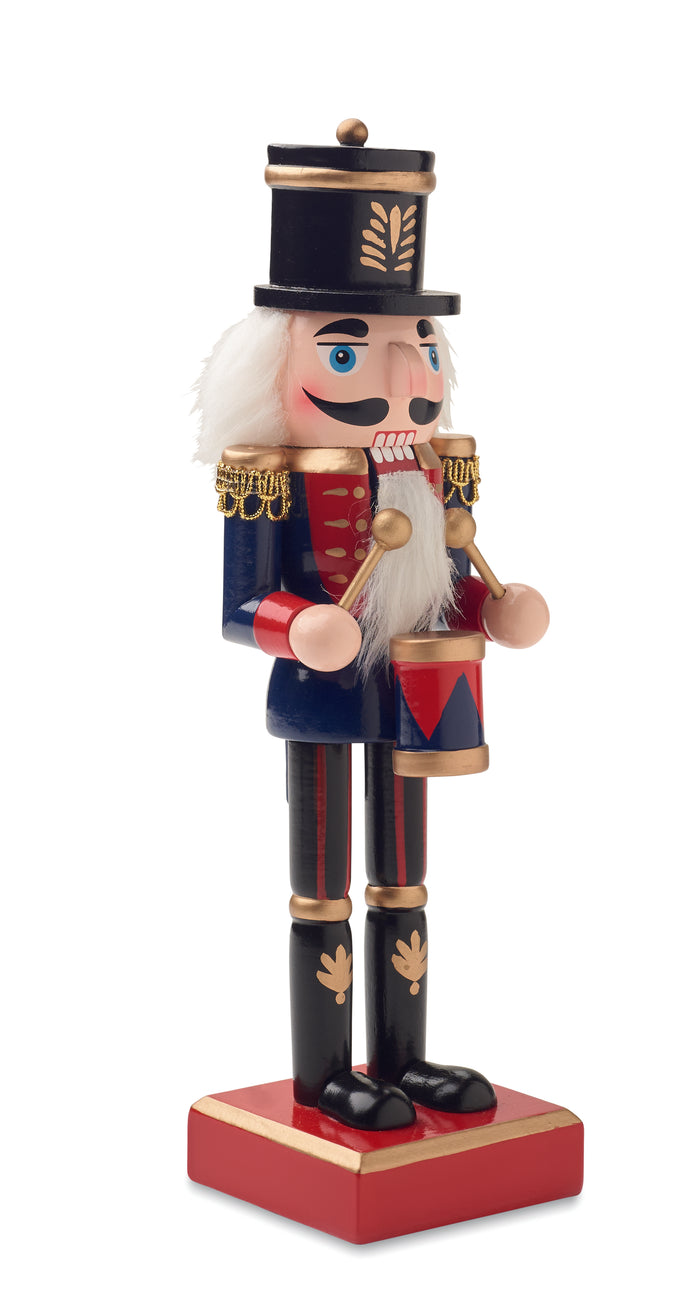 Notenkraker ornament van hout bedrukken – Jolly Crunch
