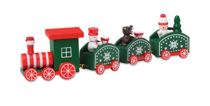 Houten decoratie kersttrein bedrukken – Juna