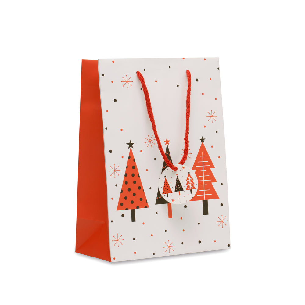 Papieren geschenkzakje (M) Bossa Medium in wit