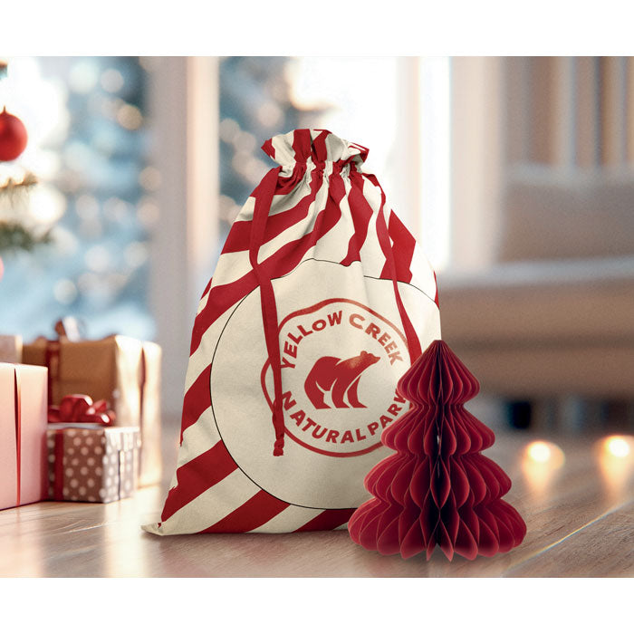 Grote katoenen tas kerstmotief Laukku, sfeerfoto