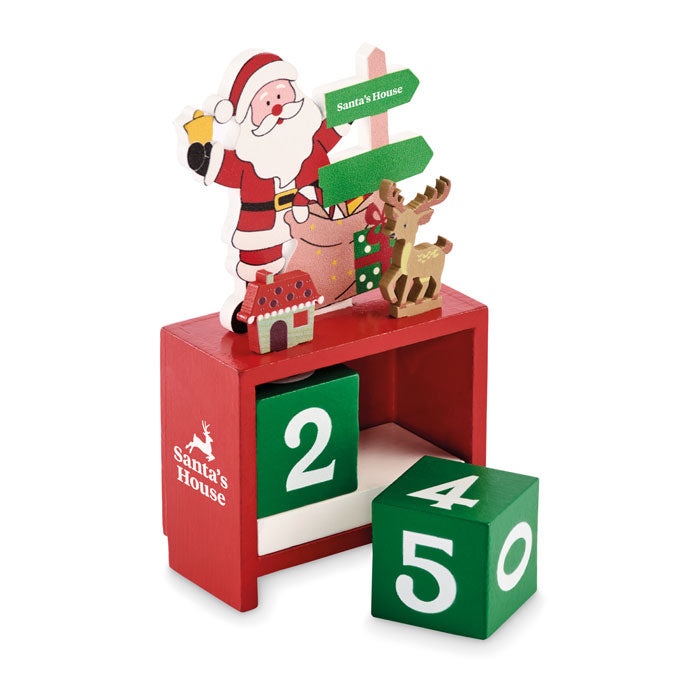 Kerst aftelkalender Laskenta met een bedrukking als voorbeeld