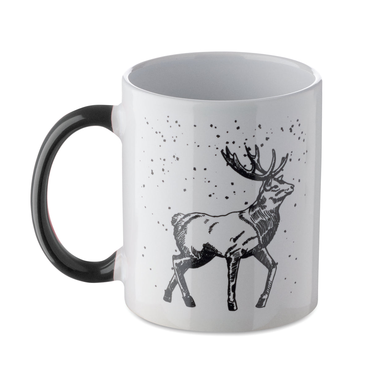 Keramische kerst mok 300 ml Festimug in zwart