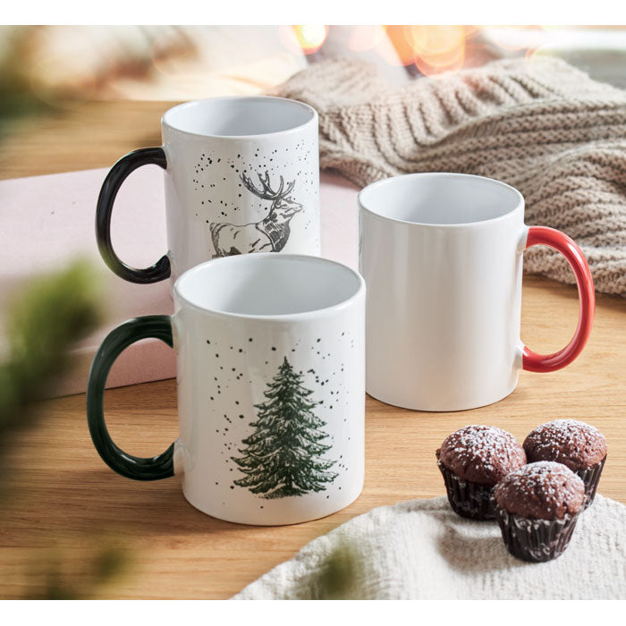 Keramische kerst mok 300 ml Festimug, sfeerfoto