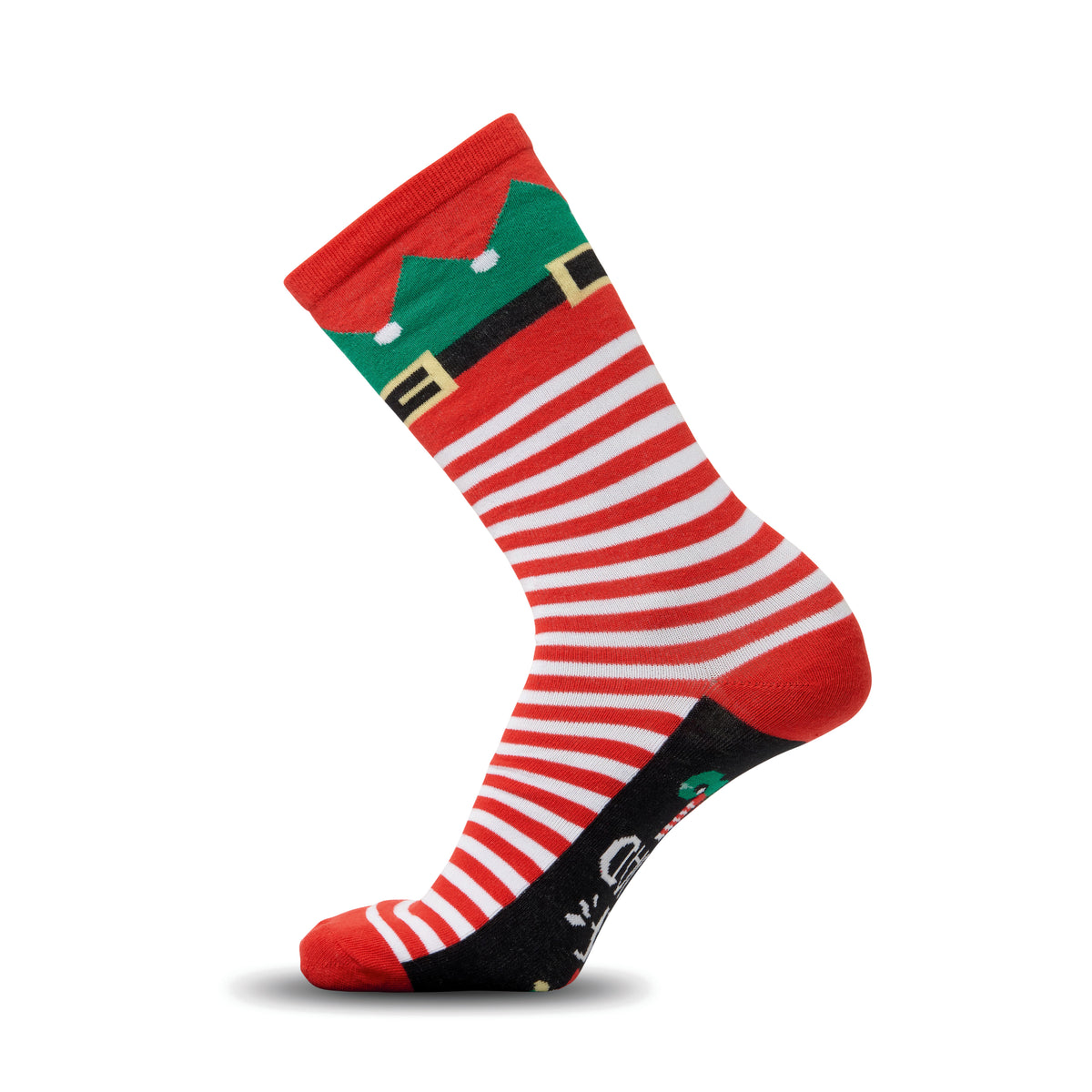 Paar kerstsokken M Soc Medium in wit/rood