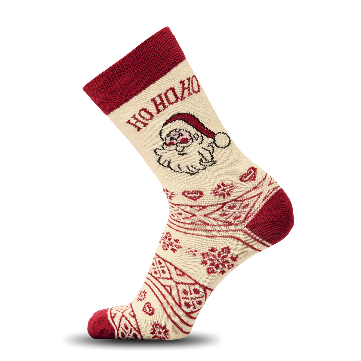 Paar kerstsokken L Soc Large in beige