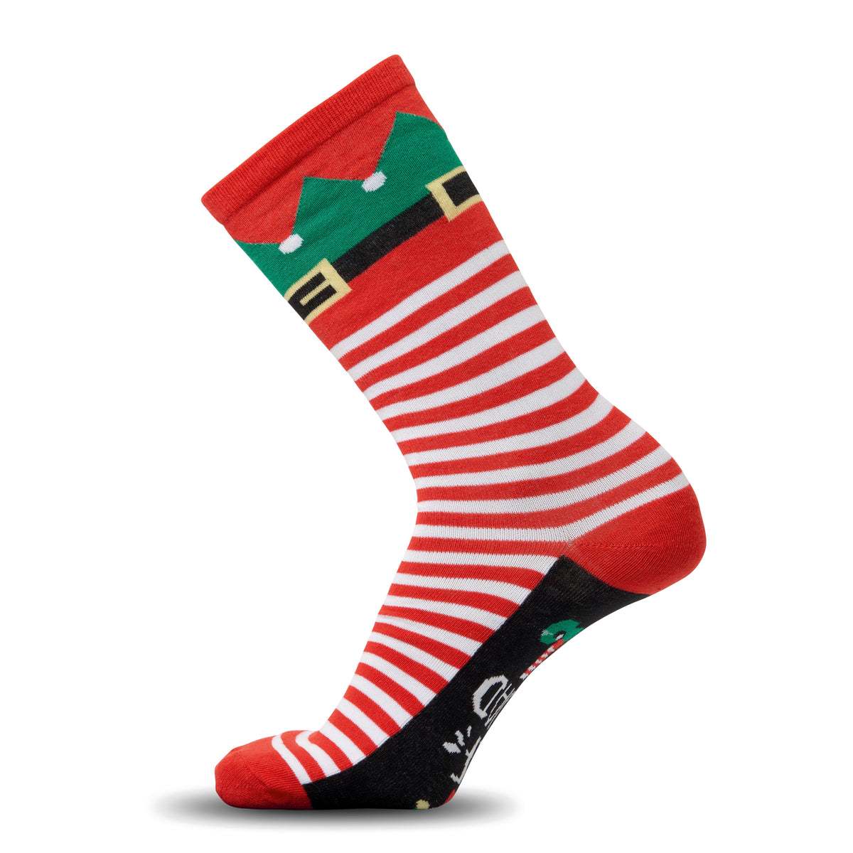 Paar kerstsokken L Soc Large in wit/rood