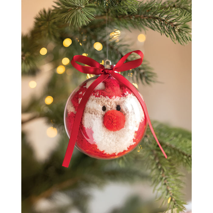 Kerstman sokken balornament Snug M, sfeerfoto