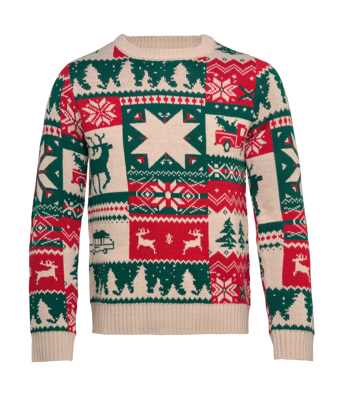 Gebreide kersttrui L-XL Shimis Xl in beige