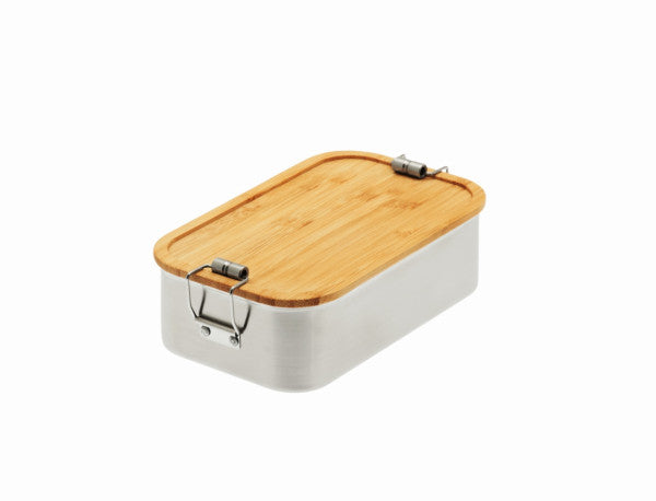 CP BA C1  RVS lunchbox met bamboe deksel 1100 ml – duurzaam en praktisch