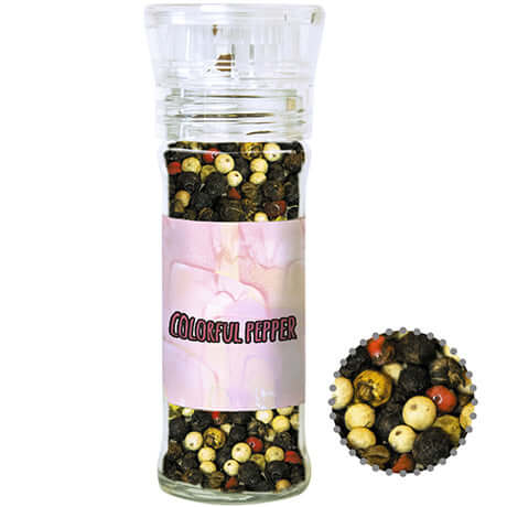Kruidenmolen met gekleurde peperkorrels (45 gram)