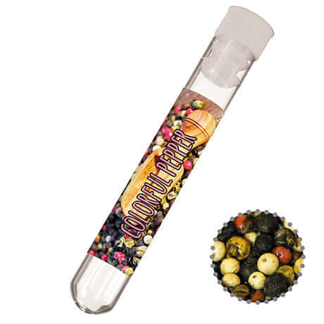 Reageerbuisje met gekleurde peperkorrels (5 gram)