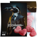 Glühweinhartjes (17 gram) in zakje met topkaart