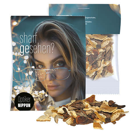 Fijne glühweinkruiden (7 gram) in zakje met topkaart
