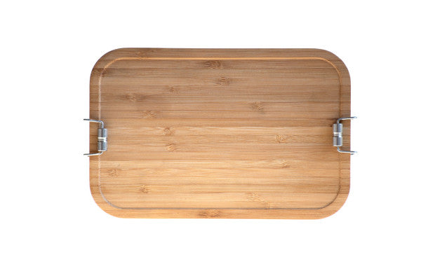 CP BA C8 RVS lunchbox met bamboe deksel – duurzaam en stijlvol