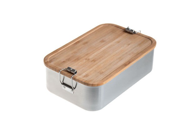 CP BA C8 RVS lunchbox met bamboe deksel – duurzaam en stijlvol