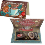 Warme chocolademelk (25 gram) in gevouwen kaart A5
