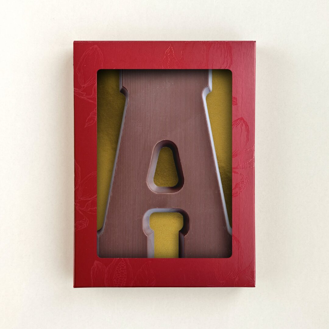Chocoladeletter 200 gram A van melkchocolade