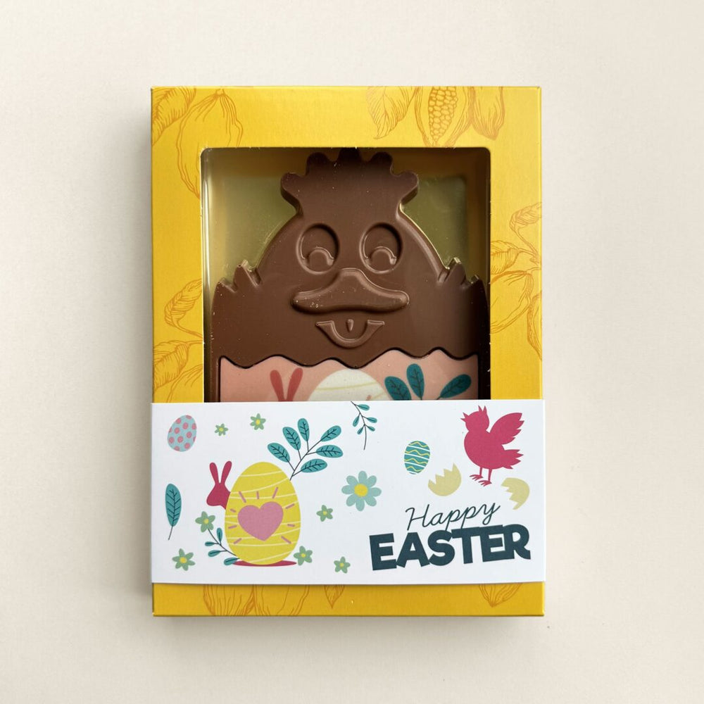 Chocolade paaskuiken, uitvoering roze