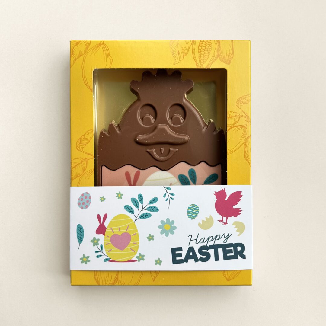 Chocolade paaskuiken, uitvoering roze