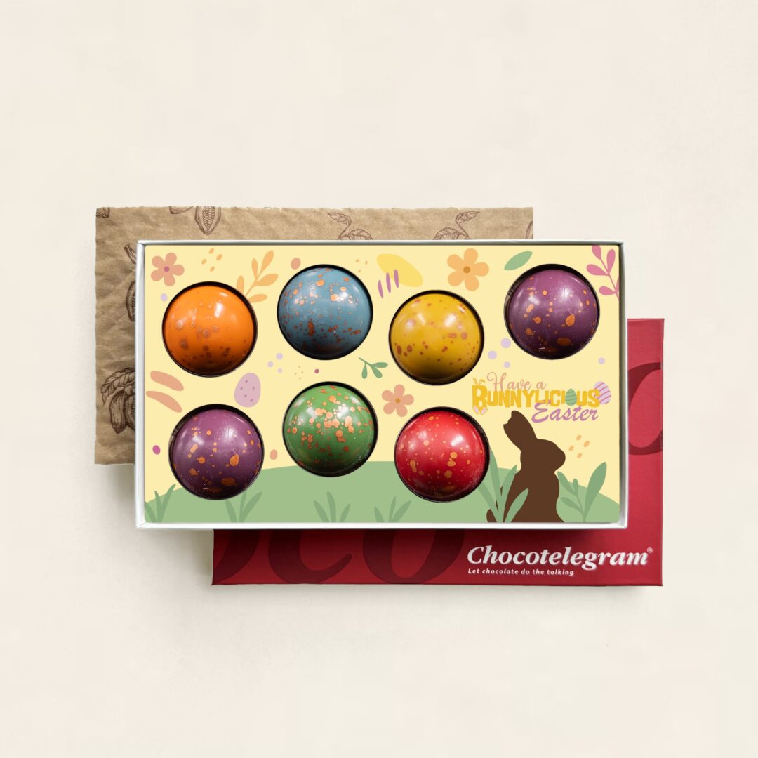 XL bonbons met thema, uitvoering Pasen, 7 bonbons