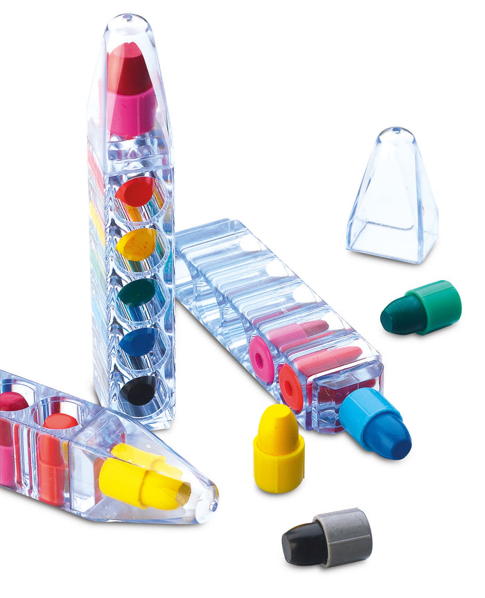 Set met 6 waskrijtjes bedrukken – Magic