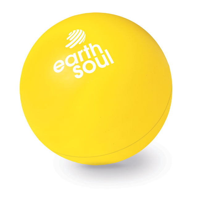 Anti-stress bal Descanso met een bedrukking als voorbeeld