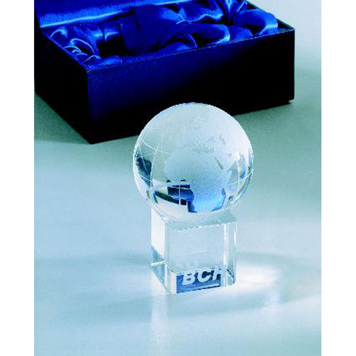 Presse-papier van glas Mundi, sfeerfoto