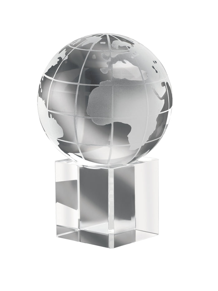 Presse-papier van glas bedrukken – Mundi