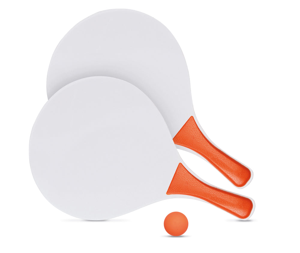 Tennisset voor op het strand Match in oranje