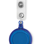 Badgehouder aan koordje Lades in blauw