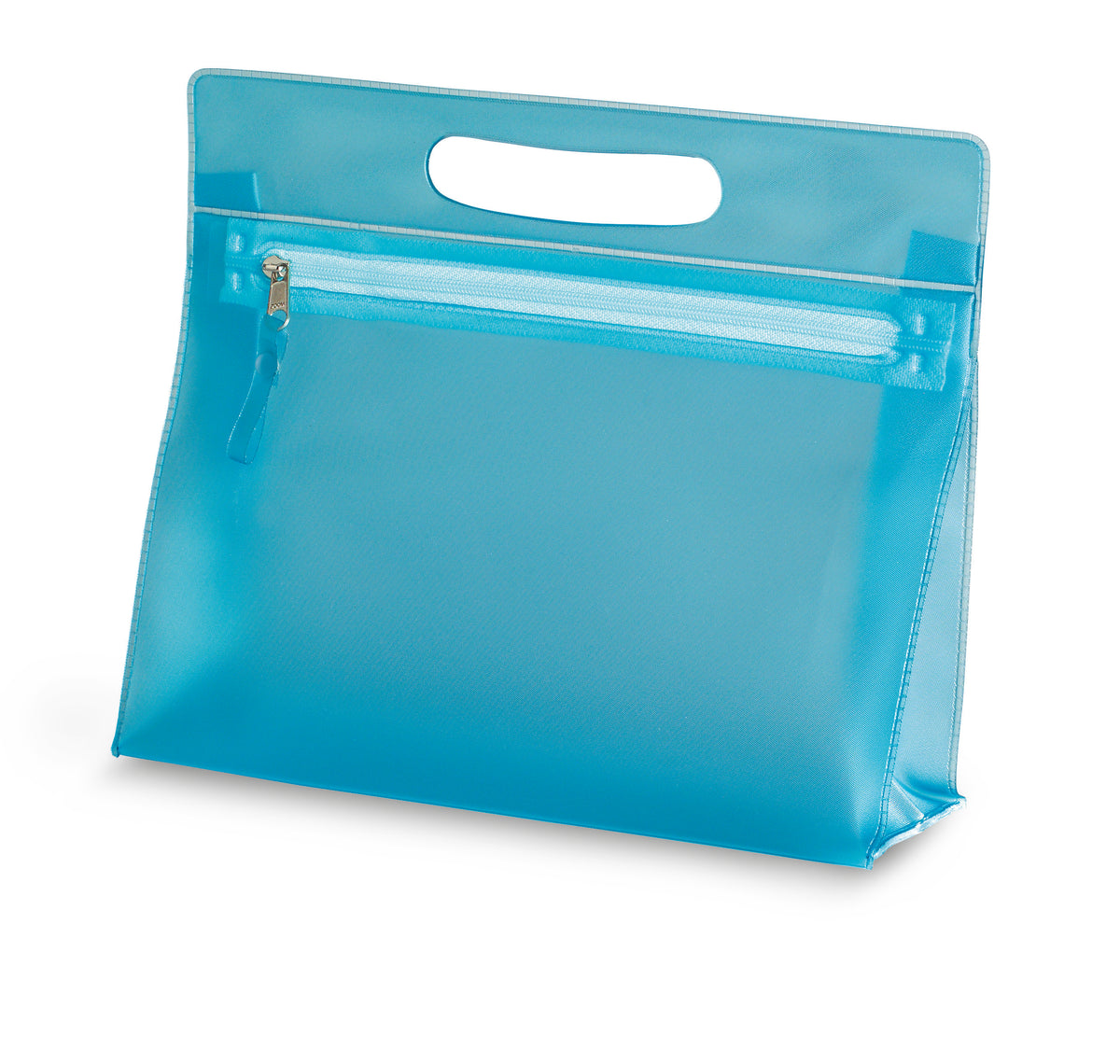 Transparante toilettas Moonlight in blauw