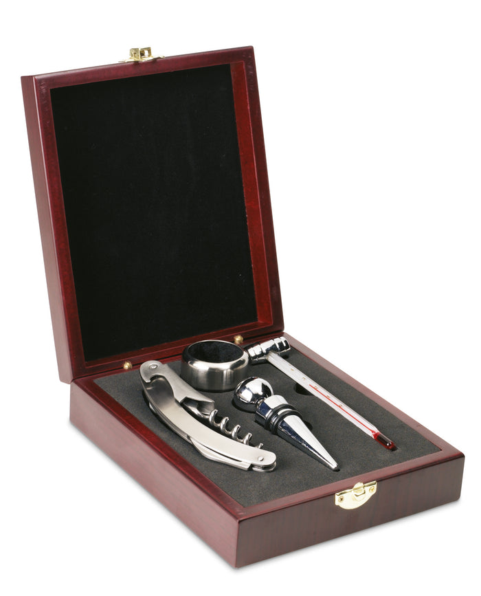 Elegante wijnset bedrukken – Premium