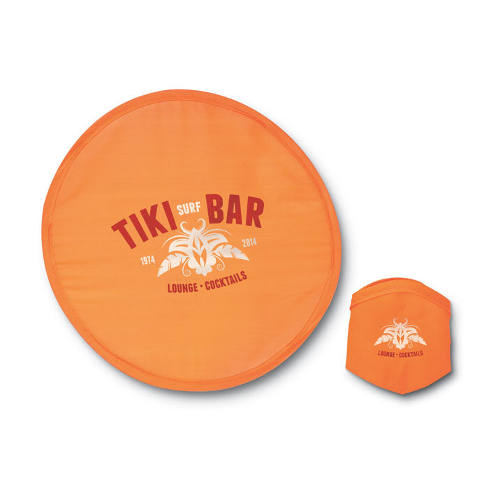 Opvouwbare nylon frisbee Atrapa met een bedrukking als voorbeeld