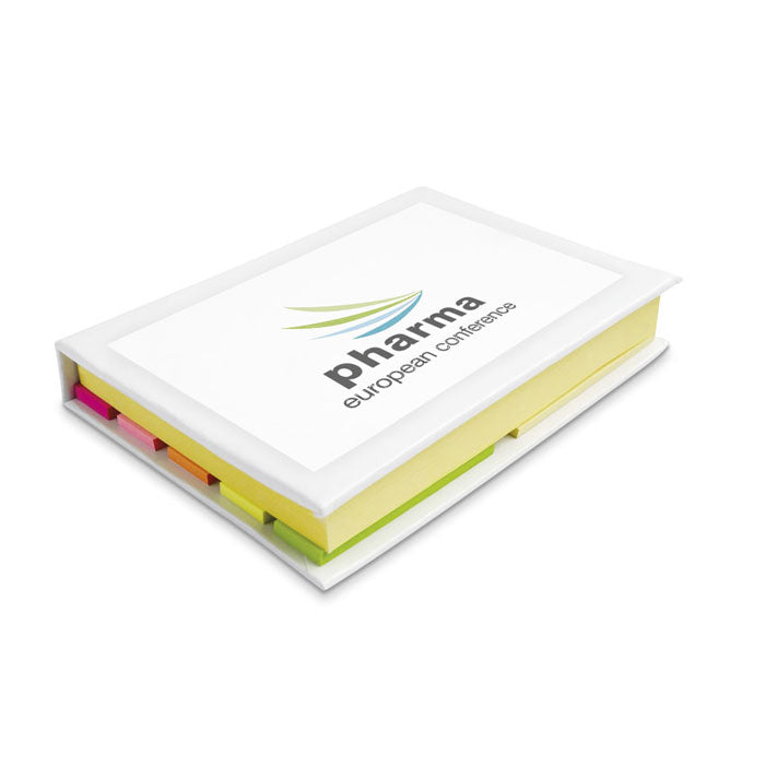 Set memoblokjes Visionmax met een bedrukking als voorbeeld
