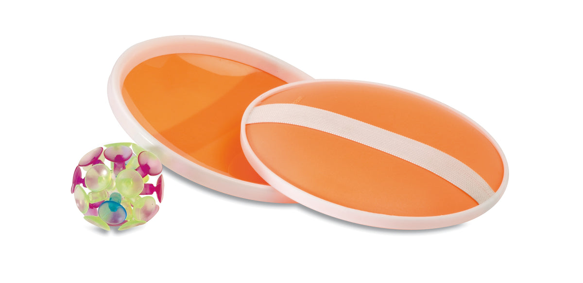 Balspelletje met zuignappen Catch&play in oranje