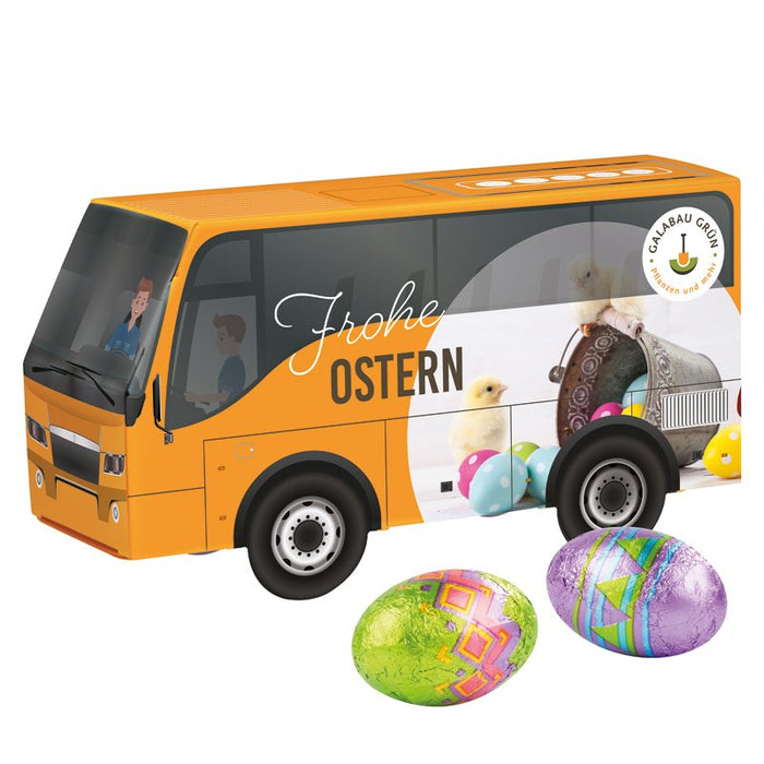 3D-bus voor Pasen met Klett-eitjes en eigen ontwerp
