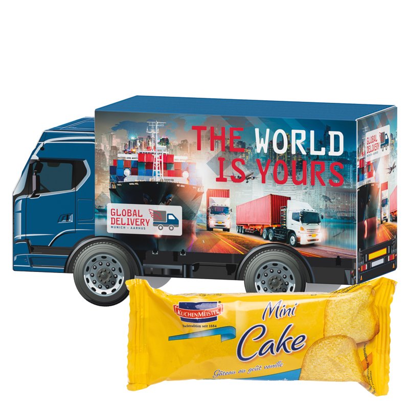 3D vrachtwagen met KuchenMeister minicake en eigen ontwerp