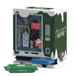 Adventsautomaat van wit karton met Ritter SPORT mini-repen