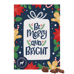 Wand-adventskalender van wit karton met Friedel mini-repen