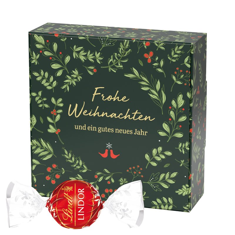 Klein wit kartonnen kerstdoosje Flip box S met een eigen ontwerp