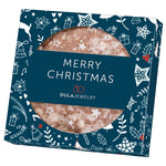 Elisen-lebkuchen in een bedrukte witte geschenkverpakking met raam