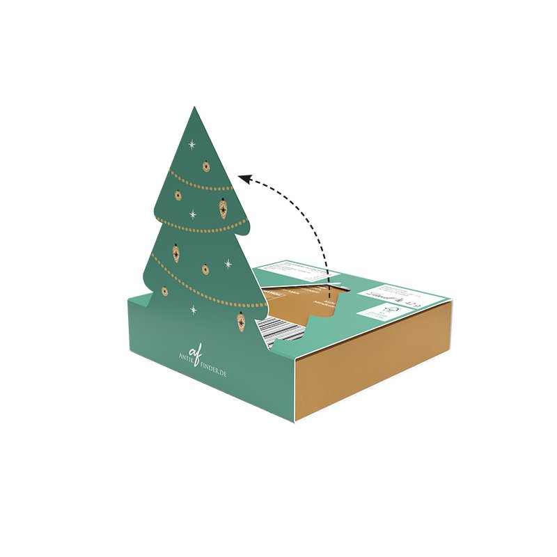 Lindt kerstpralines met eigen wikkel en logo: LINDOR en Kerstman met kerstboom