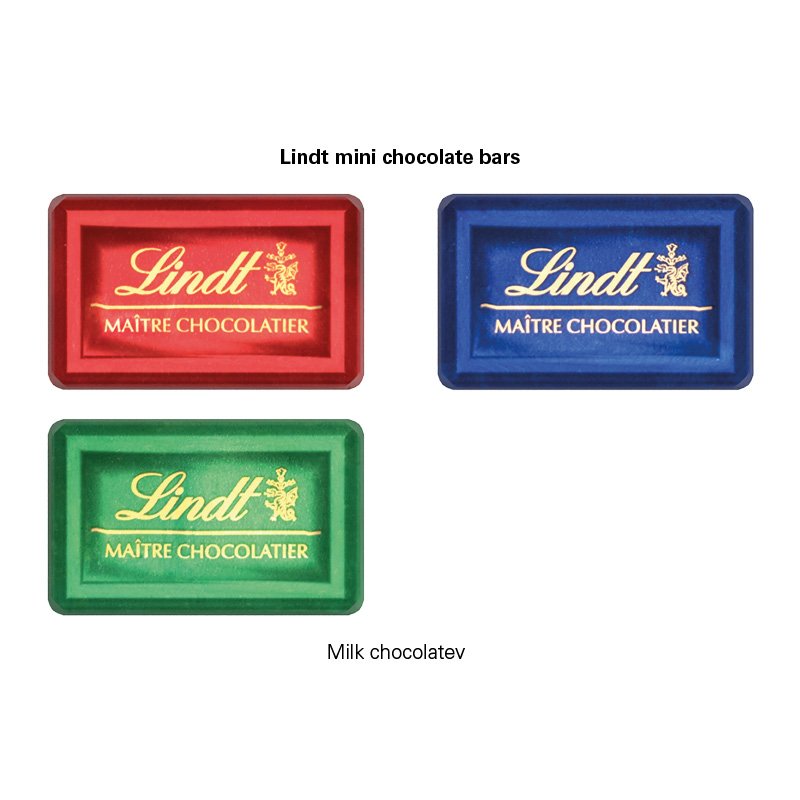 Inhoud: Lindt mini-repen