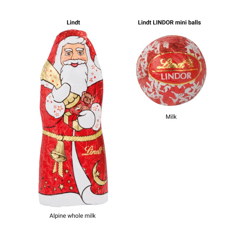 Inhoud: Lindt Kerstman en LINDOR