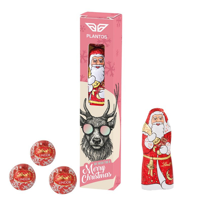 Lindt kerstmix in doosje met venster en eigen ontwerp