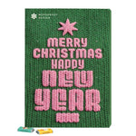 Wand-adventskalender met mini-repen met kerstprint