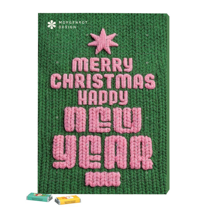 Wandadventskalender met merkchocolade en eigen ontwerp