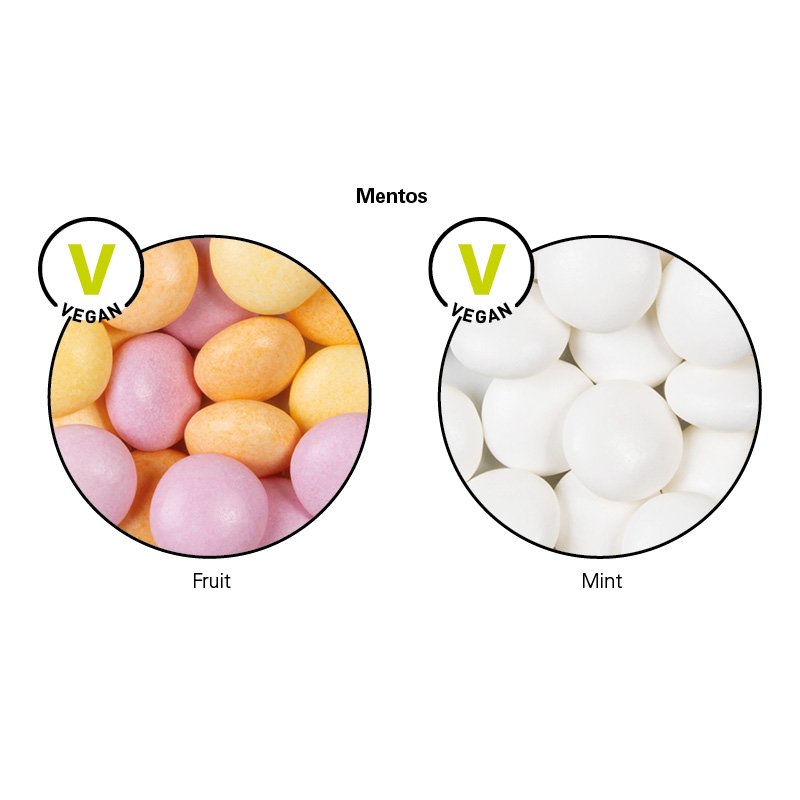 Eventkalender in shirtvorm met Mentos en eigen ontwerp: Mentos fruit