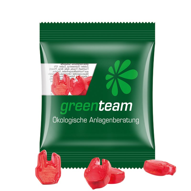 Trolli fruitgom op maat in composteerbaar transparant zakje 10 gram