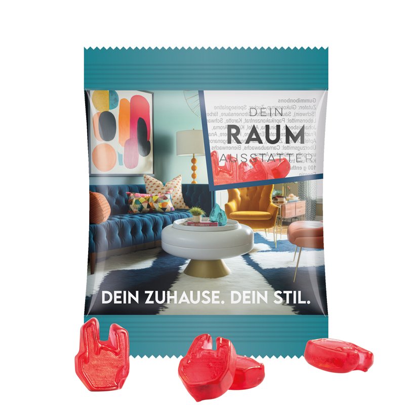 Trolli fruitgom op maat in transparant folie zakje 10 gram